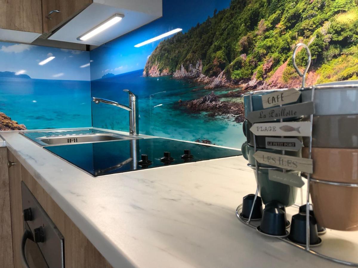 Magnifique Appartement En Front De Mer, Caneylles 罗萨斯 外观 照片