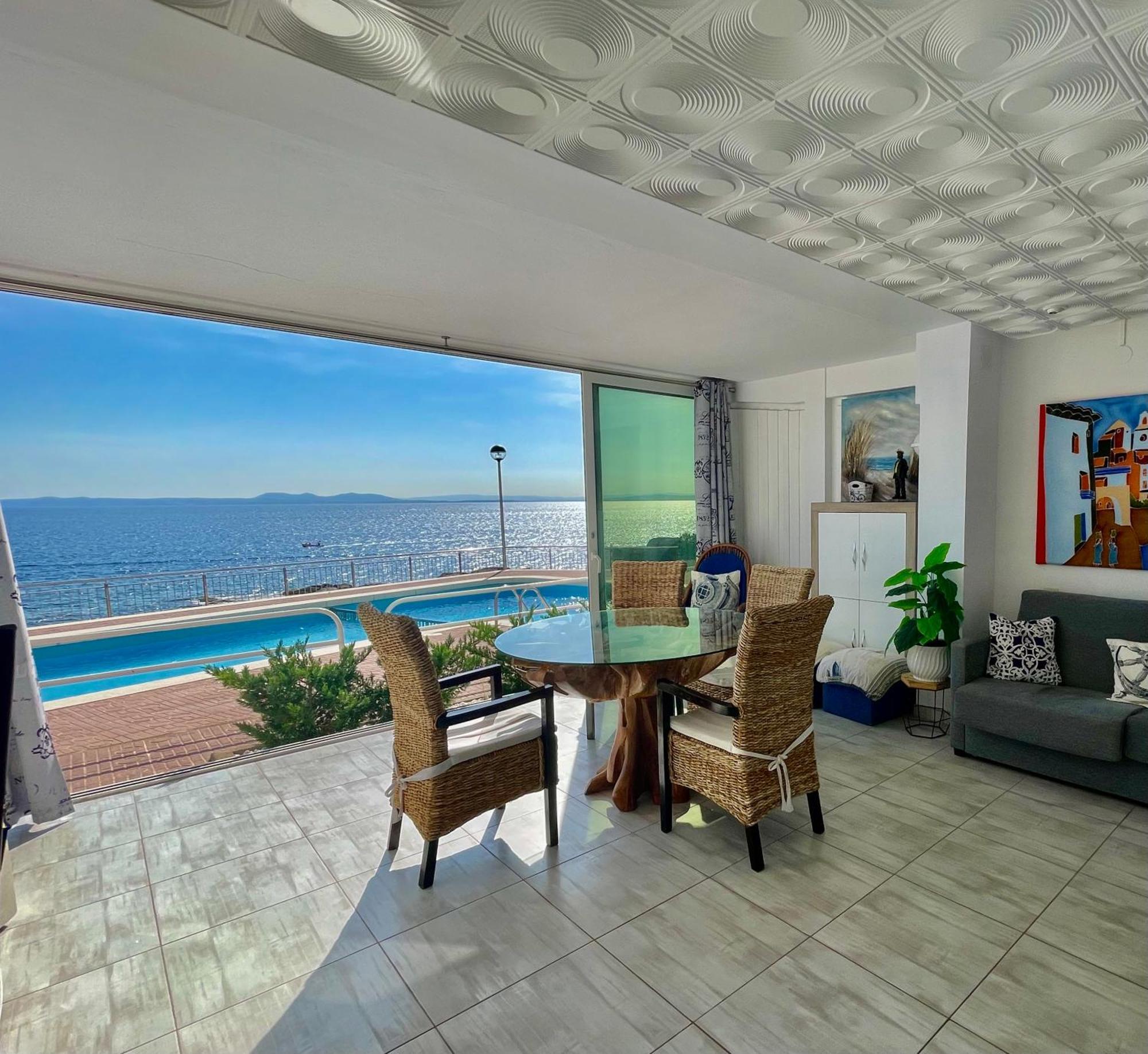 Magnifique Appartement En Front De Mer, Caneylles 罗萨斯 外观 照片