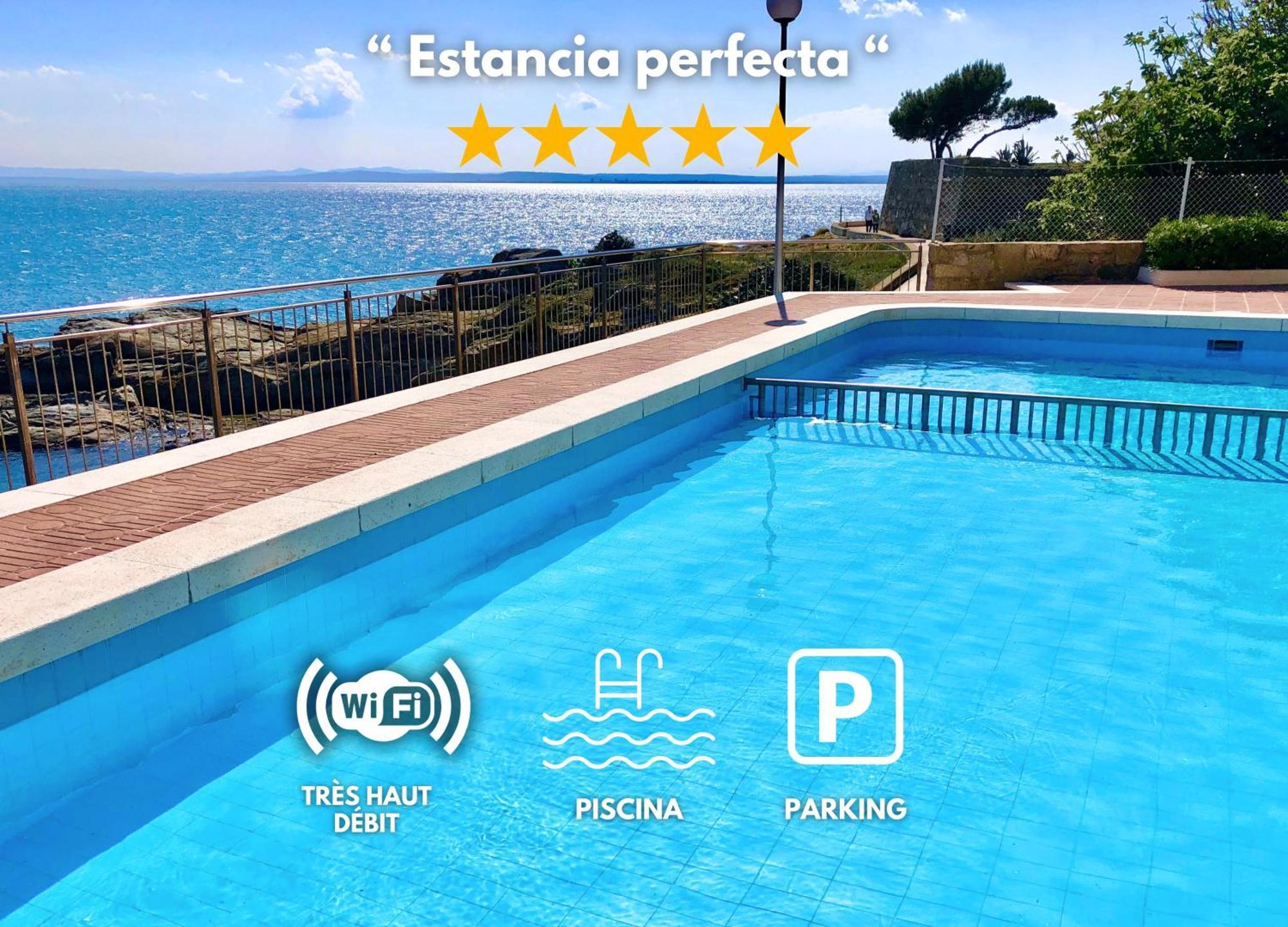 Magnifique Appartement En Front De Mer, Caneylles 罗萨斯 外观 照片